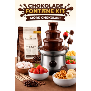 Callebaut Chokolade Font�ne Kit til ca. 20-25 personer / M�rk