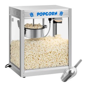 Popcornmaskine, rustfrit stl