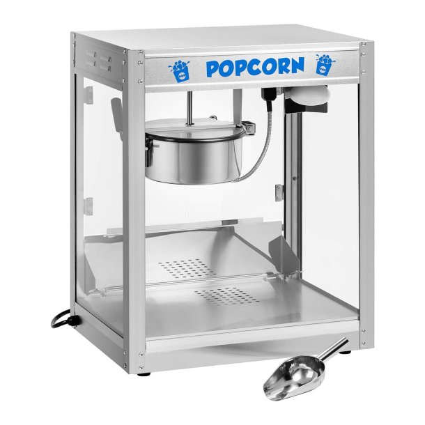 Popcornmaskine, rustfrit st�l