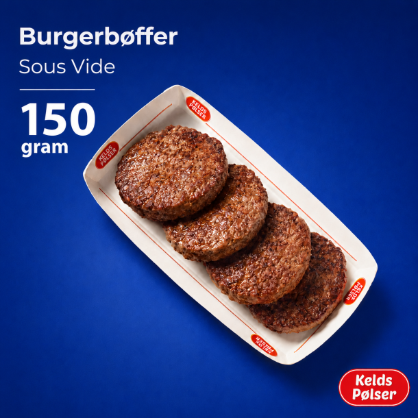 Burgerb�ffer sous videt 150 gram (9 stk)