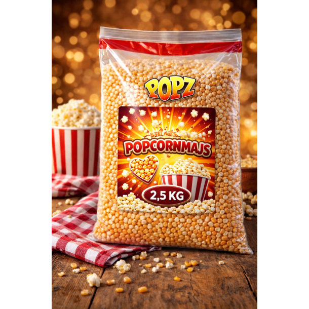 Popz Majs til Popcorn 2,5 kg
