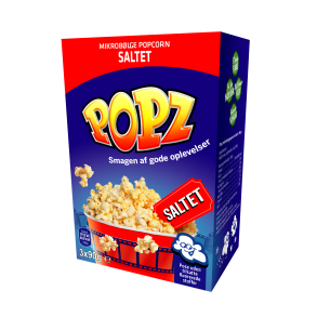 POPZ Mikrob�lge Popcorn � Saltet (3 x 90 g)
