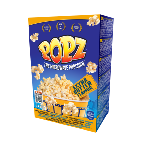 POPZ Mikrob�lge Popcorn � Ekstra Sm�rsmag (3 x 90 g)