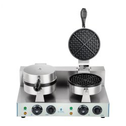 Professionelt belgisk vaffeljern dobbelt