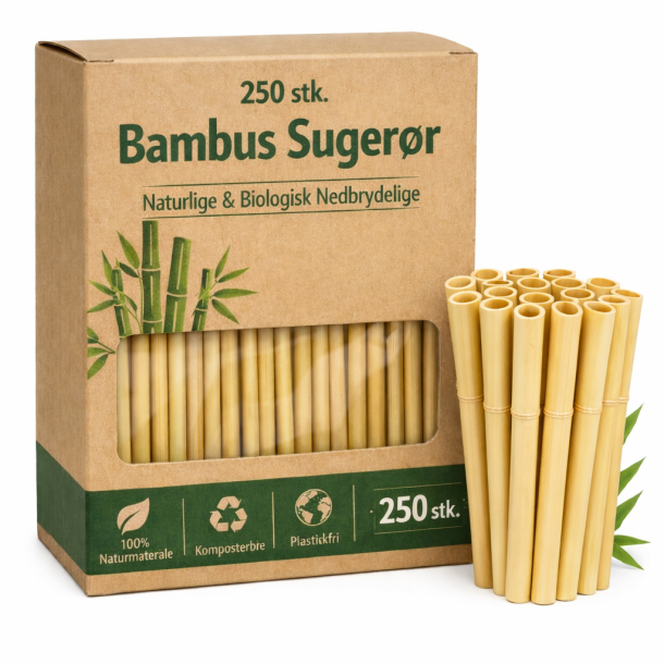 Suger�r i Bambus  - Pakke med 250 stk.