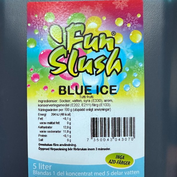 Slushice koncentrat - Blue Ice 5 liter