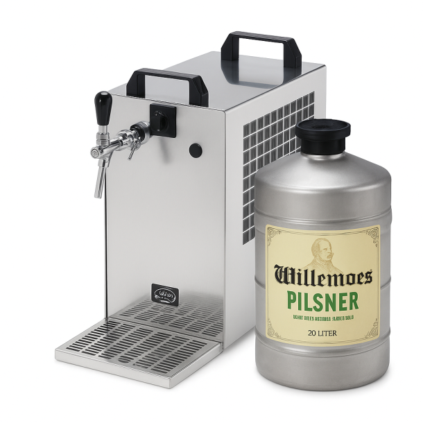 Leje af Fad�lsanl�g med 1 hane inkl. 1 fustage �l