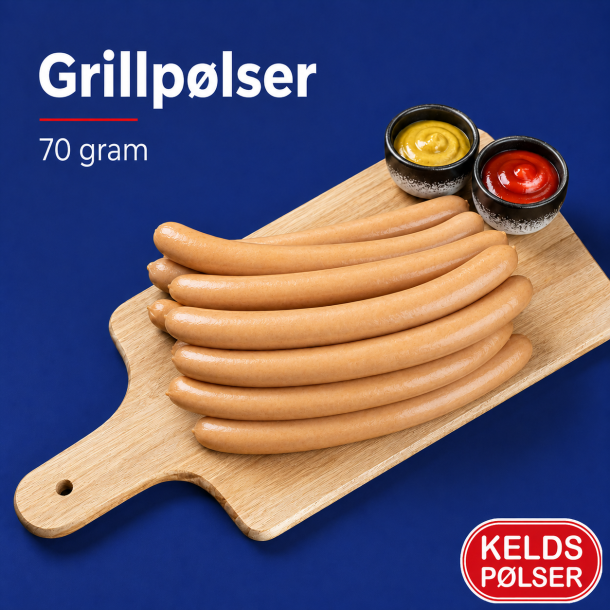 Kelds Grillp�lser 70 gram