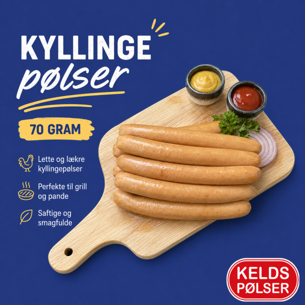 Kelds Kyllingep�lser 70 gram