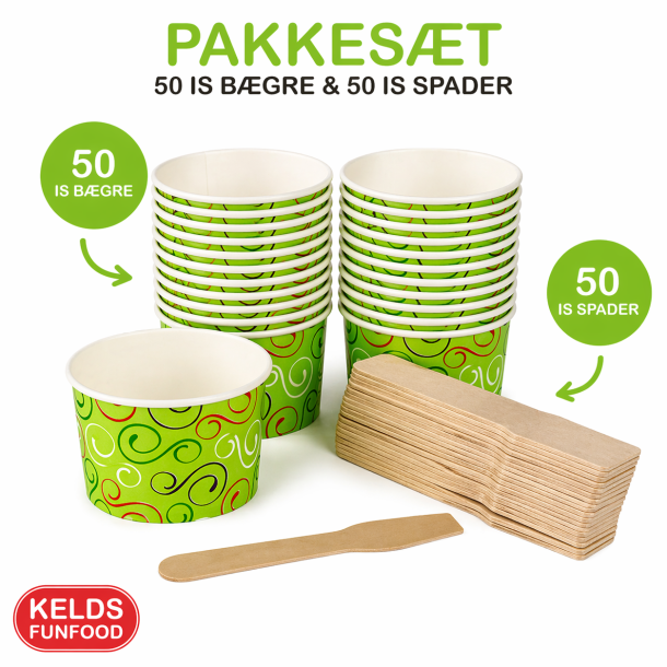 Isb�ger &amp; Is spader - Pakkes�t 50 stk