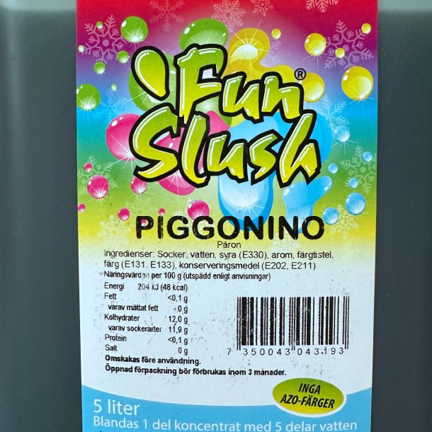 Slushice koncentrat - Piggonino 5 liter