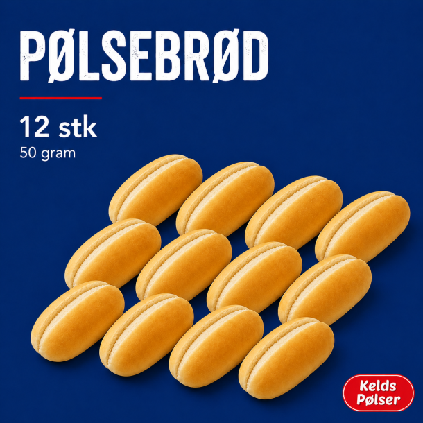 P�lsebr�d 50 g. - sk�ret (pose med 12 stk.) 