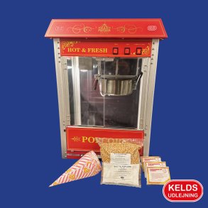 Leje af Popcorn maskine og popcorns kit til 50 personer