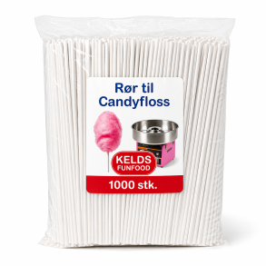 R�r til Candyfloss - pakke med 1000 stk