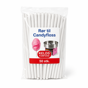 R�r til Candyfloss - pakke med 50 stk