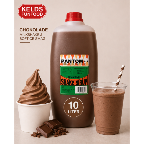 Milkshake &amp; Softice 10 Liter - Chokolade smag