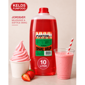 Milkshake & Softice 10 Liter - Jordb�r smag