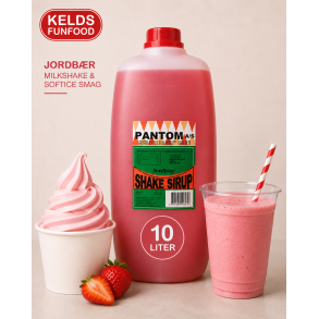 Milkshake & Softice 10 Liter - Jordb�r smag